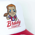 Miniatyrbild 4 av 5: Tokyo Time Unisex Vuxen Tom Brady NFLPA Mesh Bakom Baseball Cap White/Red One Size