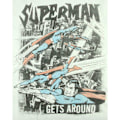 Miniatyrbild 4 av 4: Junk Food Superman T-shirt för män, beige, storlek M Beige M