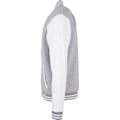 Miniatyrbild 3 av 6: Bygg ditt varumärke Herr Basic College Jacka 4XL Heather Grey/Whi Heather Grey/White 4XL