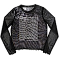 Miniatyrbild 1 av 2: Joy Division Dam/Kvinna Unknown Pleasures Långärmad Crop Black L