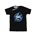 Miniatyrbild 1 av 3: Marvel Pojkar Avengers Endgame Självlysande Logotyp T-Shirt 7-8 År Bla Black 7-8 Years