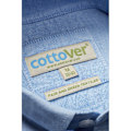 Miniatyrbild 5 av 5: Cottover Herr Oxford Slim Formal Skjorta XL Ljusblå Light Blue XL