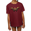 Miniatyrbild 3 av 5: Wonder Woman Girls Logo Bomull T-shirt 12-13 år Bourgogne Burgundy 12-13 Years