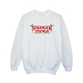 Miniatyrbild 1 av 4: Netflix Girls Stranger Things Julbelysning Sweatshirt 9-11 White 9-11 Years