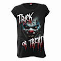 Miniatyrbild 1 av 2: Spiral Direct Dam/Damer Trick Or Treat Lös Passform Turn Up T- Black XXL