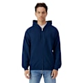Miniatyrbild 1 av 3: Gildan Softstyle Fleece Mellanvikt Helzip Hoodie S Marinblå Navy S