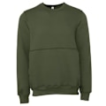 Miniatyrbild 1 av 3: Bella + Canvas Unisex Adult Raw Seam Pullover L Military Green Military Green L