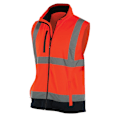 Miniatyrbild 2 av 3: Yoko Hi Vis Softshell Väst för Herr / Arbetskläder L Hi Vis Orang Hi Vis Orange/Navy L