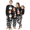 Miniatyrbild 6 av 6: Mardrömmen Före Jul Herr Pyjamas Set L Svart/Vit Black/White L
