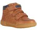 Miniatyrbild 1 av 4: Geox Pojkar Vaxade Läder Sneakers 1 UK Cognac/Blå Cognac/Blue 1 UK
