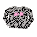 Miniatyrbild 3 av 4: AC/DC Dam/Dam Zebra Print Logo Lång Pyjamas Set M Svart/Vit Black/White M