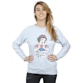 Miniatyrbild 2 av 5: Disney Princess Dam/Damer Snövit Äpple Sweatshirt L Heather Grey Heather Grey L