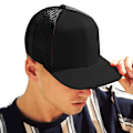 Miniatyrbild 3 av 3: Beechfield Unisex Truckerkeps för vuxna, One Size, Svart Black One Size