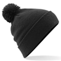 Miniatyrbild 1 av 4: Beechfield Unisex Original Pom Pom Vintermössa En Storlek B Black One Size