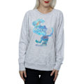 Miniatyrbild 3 av 5: Disney Princess Dam/Damer Ariel Fylld Silhuett Sweatshirt Heather Grey XL