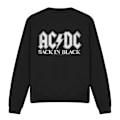 Miniatyrbild 1 av 5: AC/DC Unisex Vuxen Back In Black Sweatshirt M Svart Black M