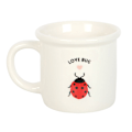 Miniatyrbild 1 av 3: Something Different Love Bug Nyckelpiga 3D Mugg One Size Vit White One Size