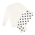 Miniatyrbild 2 av 5: Disney Womens/Ladies Relax Mickey Mouse Långärmad Lång Pyjamas Cream/Black/Red M
