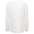 Miniatyrbild 2 av 3: Henbury Dam/Damer Plisserad Front Långärmad Blus 4XL Vit White 4XL