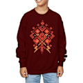 Miniatyrbild 3 av 5: Harry Potter Pojkar Jul Fair Isle Sweatshirt 9-11 År Bur Burgundy 9-11 Years