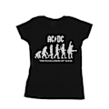 Miniatyrbild 1 av 3: ACDC Dam/Kvinnor Evolution Of Rock Bomull T-shirt XL Svart Black XL