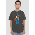 Miniatyrbild 4 av 4: Coco Barn/Barn Gitarr Med Döskallar T-Shirt 7-8 Charcoal 7-8 Years
