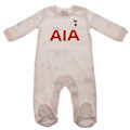 Miniatyrbild 1 av 2: Tottenham Hotspur FC Baby 2023-2024 Kit Sleepsuit 9-12 Månader R Red/Lily White 9-12 Months