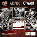 Miniatyrbild 2 av 3: AC/DC 2025 Fyrkantig Väggkalender One Size Röd/Svart/Guld Red/Black/Gold One Size
