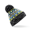 Miniatyrbild 1 av 2: Beechfield Unisex Vuxen Blizzard Vinter Bobble Mössa En Storlek Li Liquorice Zing One Size