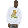 Miniatyrbild 2 av 4: Guardians Of The Galaxy Herr Groot Dansande Sweatshirt M Vit White M