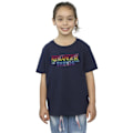 Miniatyrbild 2 av 3: Netflix Girls Stranger Things Rainbow Dot Logo Bomull T-shirt 9 Navy Blue 9-11 Years