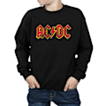 Miniatyrbild 3 av 5: AC/DC Pojkar Distressed Logotyp Sweatshirt 7-8 År Svart Black 7-8 Years