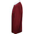 Miniatyrbild 3 av 3: Front Row Long Sleeve Classic Rugby Polo Shirt XXL Deep Burgund Deep Burgundy/White XXL