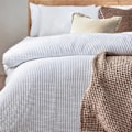 Miniatyrbild 2 av 3: Yard Chunky Cotton Waffle Påslakan Set Enkelsäng Vit White Single