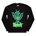 Miniatyrbild 1 av 2: Slipknot Unisex Vuxen Grön Demon Ryggtryck Oversized Sweatshirt Black XXL