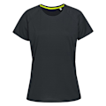 Miniatyrbild 1 av 2: Stedman Dam/Kvinnor Raglan Mesh T-Shirt S Black Opal Black Opal S