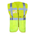 Miniatyrbild 1 av 4: Yoko Hi-Vis Premium Executive/Manager Väst / Jacka 2XL Hi Hi-Vis Yellow 2XL