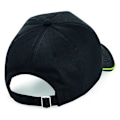 Miniatyrbild 2 av 2: Beechfield Vuxen Unisex Authentic 5 Panel Piped Peak Cap One S Black/Lime Green One Size