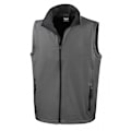 Miniatyrbild 1 av 2: Result Core Printable Soft Shell Bodywarmer för män 4XL Charcoal/B Charcoal/Black 4XL