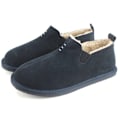 Miniatyrbild 1 av 2: Eastern Counties Leather Mens David Suede Hard Sole Slipper Boo Navy 8 UK