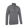 Miniatyrbild 4 av 4: Mountain Warehouse Herr Helford Halv Zip Fleece Top XXS Grå Grey XXS