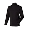 Miniatyrbild 1 av 6: Henbury Herr Långärmad Bomull Rik Halsringning Topp / Sweatshirt Black M