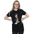 Miniatyrbild 2 av 3: Animaniacs Dam/Damer Yakko Klassisk Pose Bomull Pojkvän T- Black 4XL