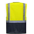 Miniatyrbild 2 av 3: Portwest Hi Vis Executive / Manager Väst / Säkerhetskläder L Gul/ Yellow/ Navy L