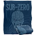 Miniatyrbild 1 av 6: Mortal Kombat Huvud Sub-Zero Filt One Size Flerfärgad Multicoloured One Size