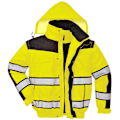 Miniatyrbild 1 av 4: Portwest Herr Klassisk Bomberjacka i Hög Synlighet för Alla Väder Yellow/ Black S
