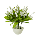Miniatyrbild 2 av 4: Hill Interiors Liljekonvalj Konstgjord Blomma One Size Wh White/Green One Size