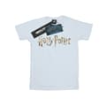 Harry Potter Flickor Fullfärg Logotyp Bomulls T-shirt 12-13 År White 12-13 Years