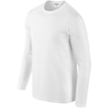 Miniatyrbild 4 av 5: Gildan Soft Style långärmad T-shirt för män (5-pack) XL vit White XL