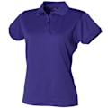 Miniatyrbild 1 av 2: Henbury Dam/Kvinnor Coolplus® Fitted Polo Shirt M Bright Purp Bright Purple M